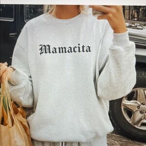 Gray Mamacita Women's Sweatshirt Crewneck